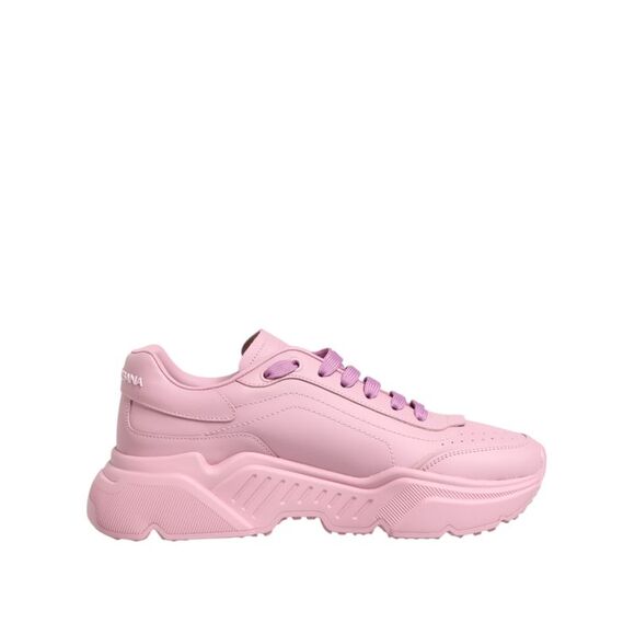 Dolce & Gabbana Pink Leather Daymaster Low Top Sneakers Men's Shoes